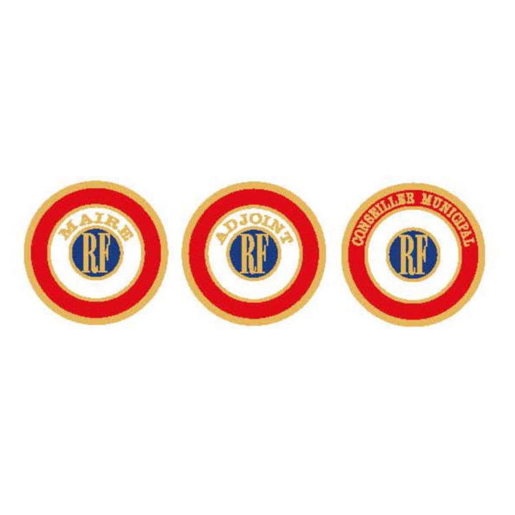 COCARDES ÉLECTROSTATIQUES AUTO DISTINCTION