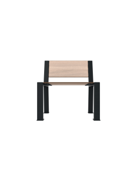 FAUTEUIL BERLIN ACIER/COMPACT PLEIN