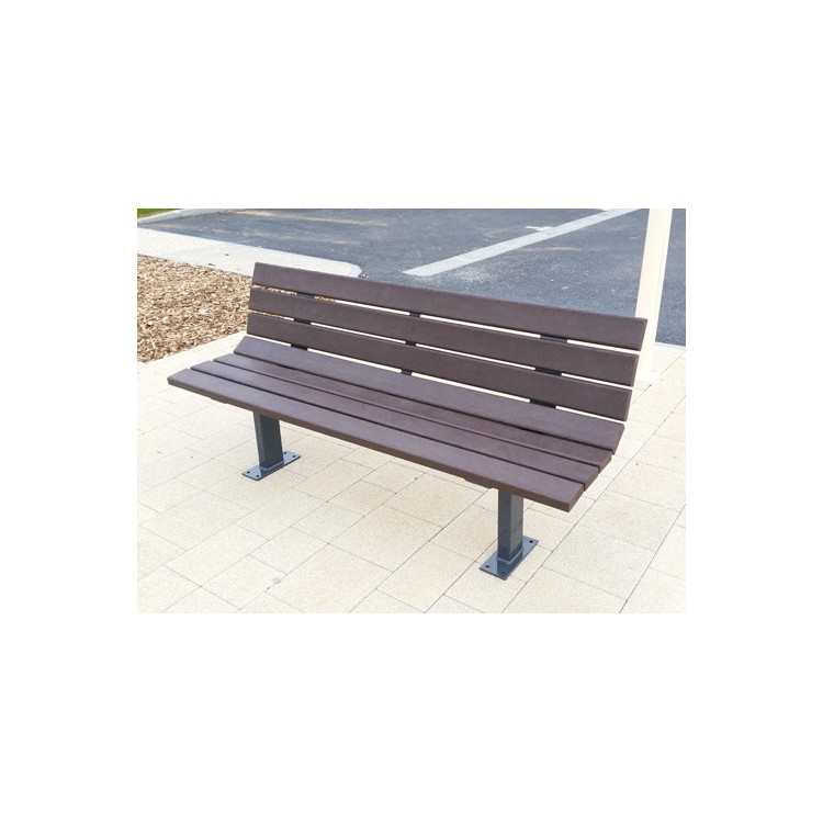 BANC BILBAO SANS ACCOUDOIRS - MARRON - RAL 7016