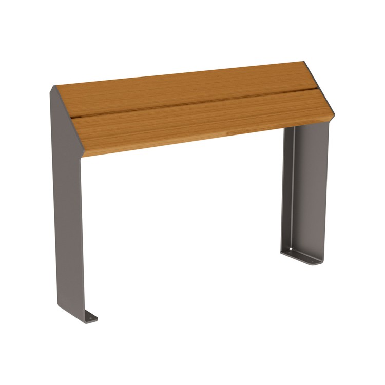 ASSIS-DEBOUT BOIS/ACIER CUB CHENE CLAIR GRIS PROCITY