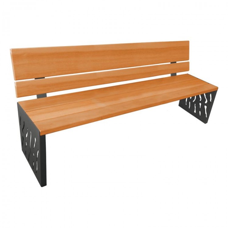 BANC ABYSSEA  DOSSIER BOIS/ACIER