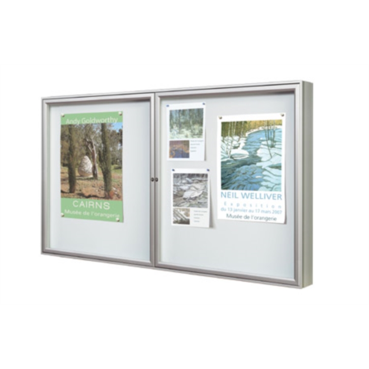 VITRINE QUARTZ DOUBLE BATTANT 8A4 - ANODISE