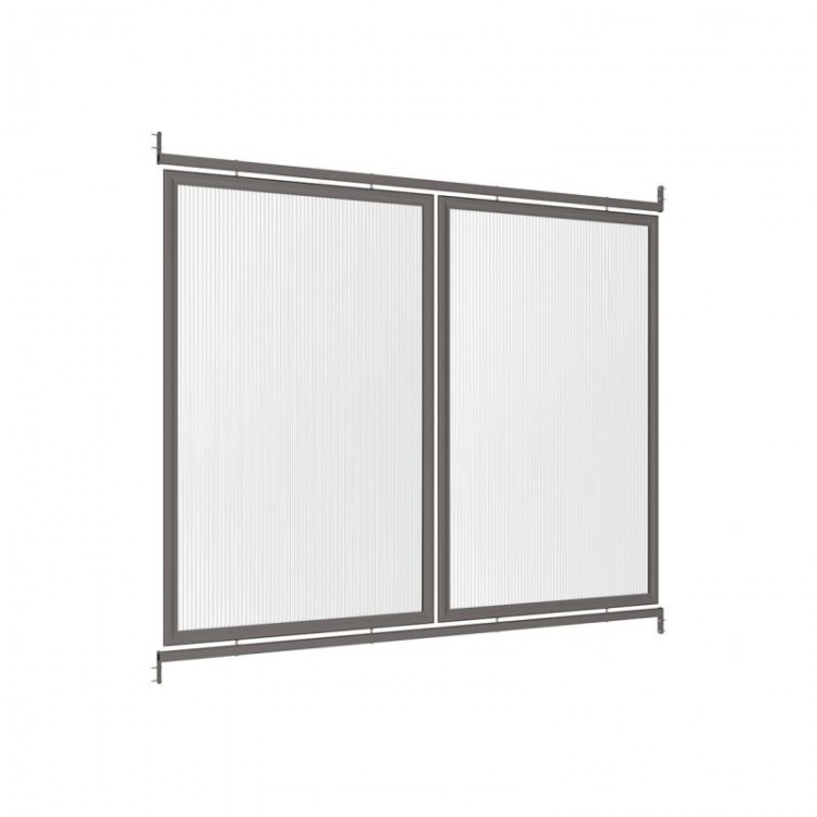 BARDAGE DE FOND - ABRI CYCLES COMPLEMENTAIRE TUBES  CARRES 