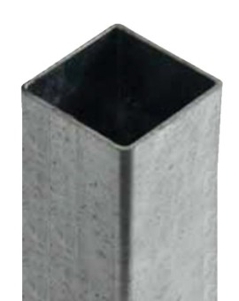 SUPPORTS ACIER 80 X 80MM - ÉP.2MM H. 2000MM