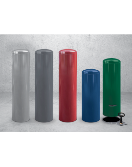 BORNE ANTI-BELIER CAELINA Ø219 MM H.600MM RAL 9010 - BLANC