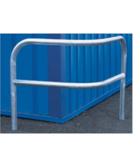 BARRIERE D'ANGLE RENFORCE 2 PIEDS A SCELLER GALVANISE