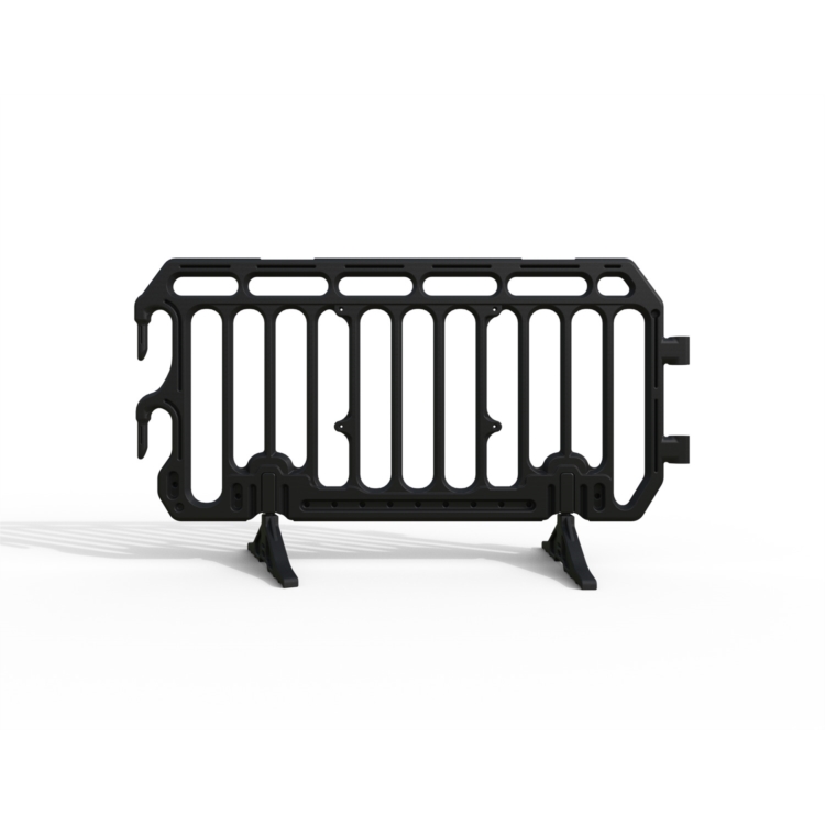 BARRIERE DE POLICE EN POLYETHYLENE - NOIRE