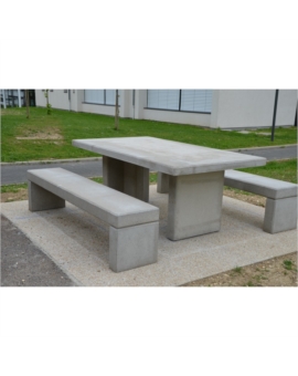 TABLE DE PIQUE-NIQUE OCÉAN - BETON GRIS