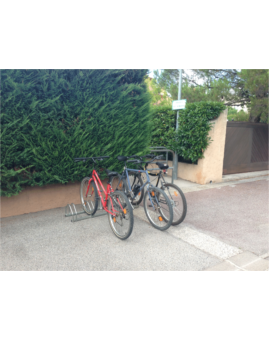 SUPPORTS CYCLES ACIER GALVA - 5 VELOS