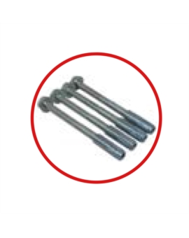 2 FIXATIONS POUR BUTEE DE PARKING ACIER Ø 12MM
