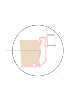 LOT DE 2 FIXATIONS - POUR BALCONNIERE CONTRE MUR