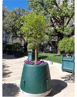 KIT CORBEILLE + FIXATION POUR BLOC BETON KOSTO