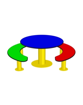 TABLE ENFANT + 2 BANQUETTES
