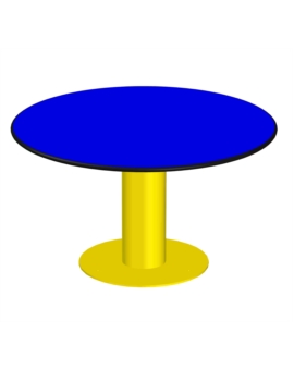 TABLE PETITE ENFANCE - BLEU ET JAUNE