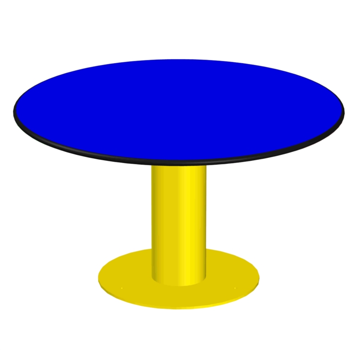 TABLE PETITE ENFANCE - BLEU ET JAUNE