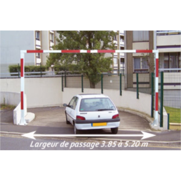 PORTIQUE FIXE EXTENSIBLE DE 3,85 A 5,2M - SANS TIRANTS