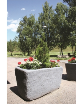 JARDINIERE CUP RONDE Ø 1500 X H. 800MM GRANIT