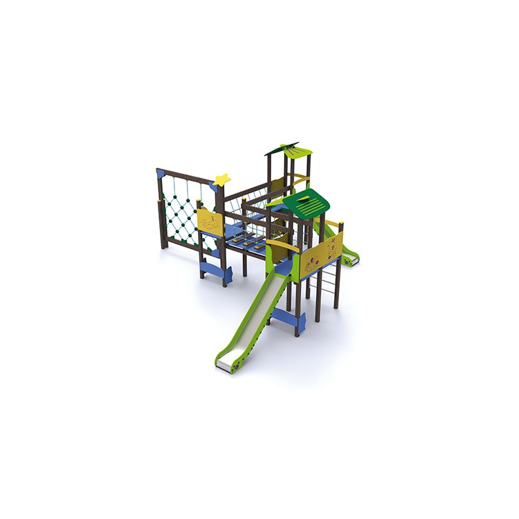 JEU MULTIPLE CHALET - ECO COMPOSITE (5 À 12ANS) A SCELLER