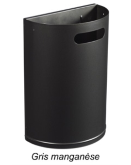 CORBEILLE DÉCROCHABLE 20L GRIS MANGANESE