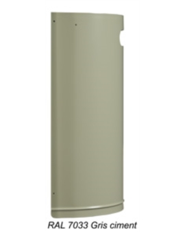 CORBEILLE DÉCROCHABLE 20L GRIS MANGANESE