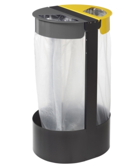 CORBEILLE TRI CITIZ (2 X 75L) SANS CENDRIER BLEU / JAUNE