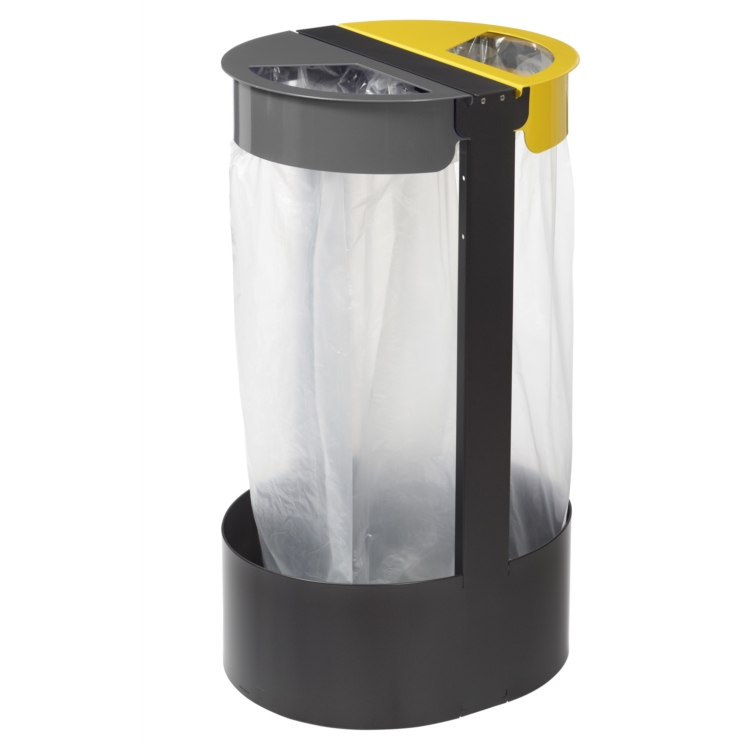 CORBEILLE TRI CITIZ (2 X 75L) SANS CENDRIER BLEU / JAUNE CORBEILLE TRI CITIZ (2 X 75L) SANS CENDRIER BLEU / JAUNE