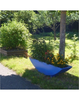 JARDINIERE ELIPSO + CONTRE BAC L. 1280MM ANTHRA.-G932