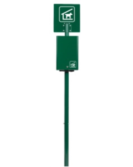 TOTEM + DISTRIB.SACS CANINS LIASSES RAL 6005-V.MOUSS