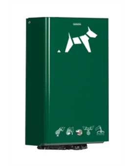 DISTRIBUTEUR SACS CANINS MURAL LIASSES RAL 6005-V.MOUSS
