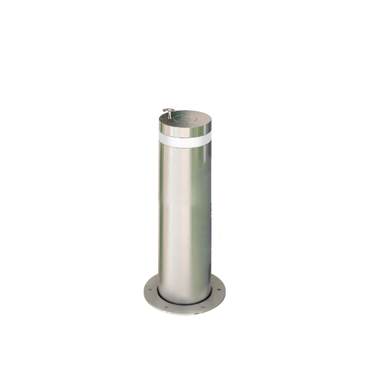 BORNE ACIER SEMI-AUTOMATIQUE AVEC CLE - Ø.114MM