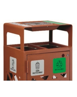 CORBEILLE TRI SELECTIF CALANCA (2X60 L) ANTHRACITE