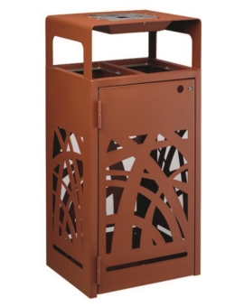CORBEILLE TRI SELECTIF CALANCA (2X60 L) ANTHRACITE