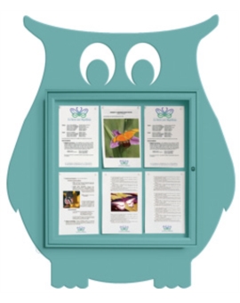 VITRINE HIBOU 6 A4 - RAL 3020-ROUGE