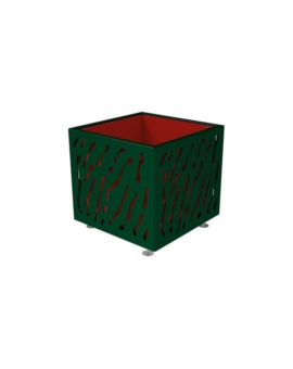 JARDINIERE SHIVA INT. TOLE GALVA L.790XH.760MM RAL 3004-BDX