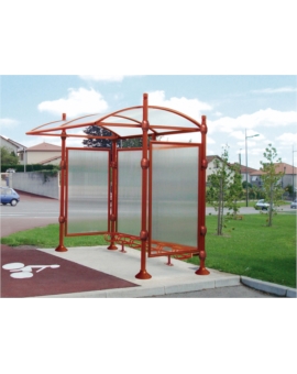 ABRI CYCLES AVEC POMMEAUX GRIS PROCITY BOULE