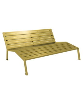 CHAISE LON. SILAOS 1800MM - ACIER +ACCOUD. RAL3004-BDX