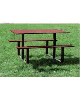 TABLE PIQUE NIQUE ALICANTE STANDARD RAL 3004-BDX