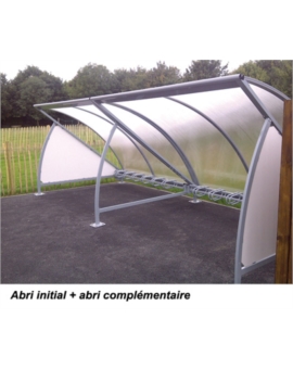 ABRI CYCLE DEMI-LUNE / MODULE COMP. GRIS PROCITY