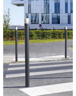 POTELET HAUTE VISIBILITE Ø. 60MM CARREFOUR GRIS PROCITY