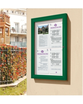 VITRINE TOPAZE 2 A4 GRIS PROCITY