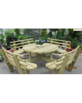 TABLE PIQUE NIQUE VEDA AVEC DOSSIER