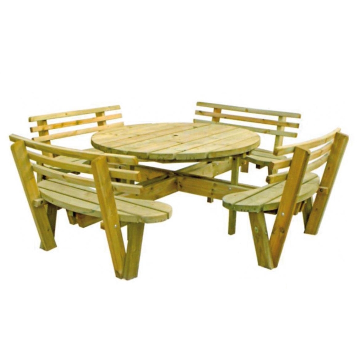 TABLE PIQUE NIQUE VEDA AVEC DOSSIER