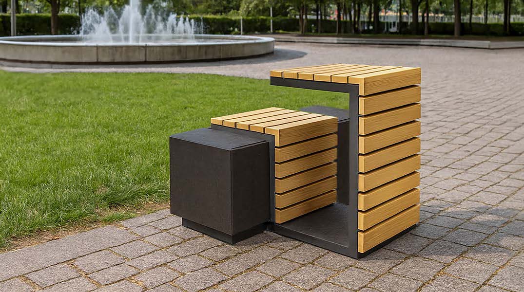 Desk with chairs