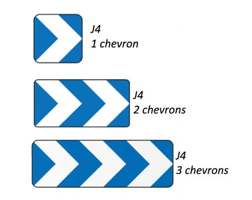 TYPE J4 - BALISES A CHEVRONS